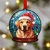 Labrador Yellow Snow Globe Decoration